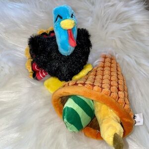 BARK Box Outta Your Gourd and Timmy Turkey toys